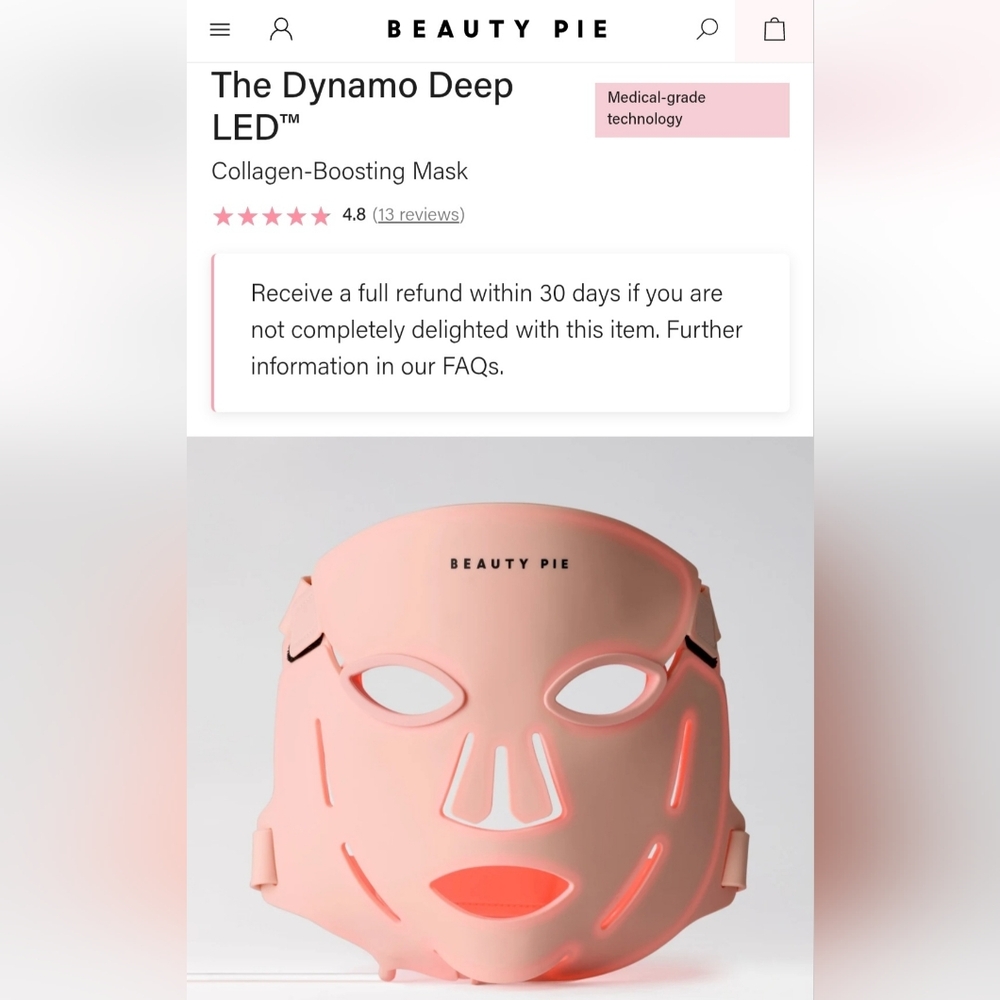 Beauty Pie Dynamo Deep LED Red Light Mask